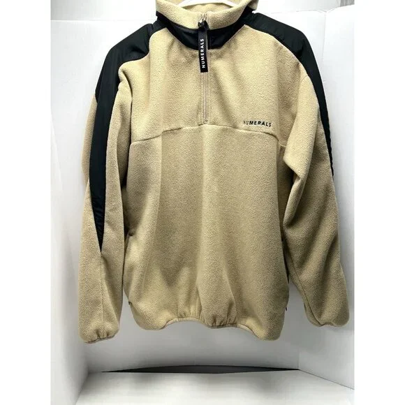 Numerals Urban Fit Beige Fleece Jacket Medium - Picture 5 of 15